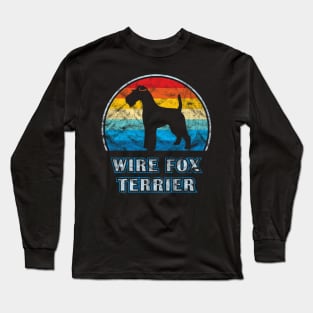 Wire Fox Terrier Vintage Design Dog Long Sleeve T-Shirt